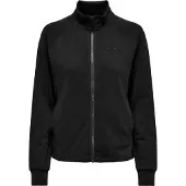 Only Play Sweatjacke "ONPMELINA LS HN ZIP SWT NOOS" aus Baumwolle und Polyester, normale Passform, mit Stehkragen, Langarm