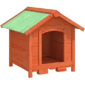 vidaXL Hundehütte Braun 65x65x61,5 cm Massivholz Kiefer