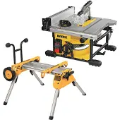 DeWalt Tischkreissäge 210mm kompakt 1850 Watt + Untergestell DE7400-XJ