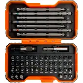 Bahco 1/4-zoll-bit-set Für Manipulationssichere Schlitz-kreuzschlitz-pozidriv-sechskant-und Torx-schrauben. Display Mit 30 Mmx19 Mmx28 Mm 8 Einheiten