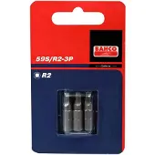 Bahco 1/4"-Standard-Bit für Nr.2-Robertson-Schrauben 25 mm – 3 Stk. pro Blisterpackung