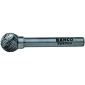 Bahco 6 mm x 4.7 mm - Ø6 mm Kugelförmiger Rotorfräser aus Hartmetall für Metall X-Schnitt 18/8