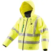 Makita DCJ206Z Gr. XL yellow Akku Thermo Jacket