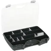 Raaco Allzweckkoffer 46 schwarz-silber 388x290x61