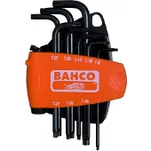 Bahco TORX-NØGLE SÆT M/UDBORET SPIDS Bahco Stiftnglsæt Torx 8 stk.