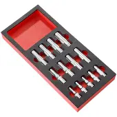 Facom Schaumstoffmodul - Serien 3/8", 1/2" | Steckschlüssel, lang | 13-tlg.
