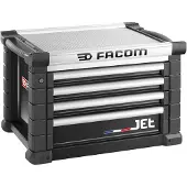Facom Werkzeugkasten JET+ mit 4 Schubfächer, 3 Module pro Schubfach, schwarz (RAL 9004)