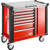 Facom Mobile Werkbank 7 Schubladen, Rot
