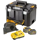 DeWalt DCG200T2-QW Akku-Mauernutfräse 125mm 2x6Ah 18/54V Li-Ion im Koffer