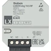 Theben 4800614 LUXORliving 4-fach Funk-Tasterschnittstelle UP LUXORliving T4 S RF