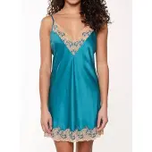 Lingadore Night Slipdress Turquoise & Sand | Grösse: XL | Farbe: Türkis/Print
