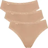 Sloggi Taillenslip "24/7 Cotton Lace" 3er Pack, mit edler Spitze und flachen Nähten
