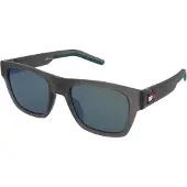 Tommy Hilfiger Eyewear TH 1975/S Herren-Sonnenbrille Vollrand Quadratisch Kunststoff-Gestell, grau