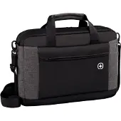 Wenger Laptop Tasche Underground, Laptop bis 16", Laptop- & Tabletfach, Organizer, Quick-Case, B 430 x H 310 x L 90 mm, 9 l, Polyester, schwarz/grau