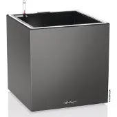 Lechuza 40x40x40 cm Schwarzer Pflanztopf - Premium Gartenbehälter