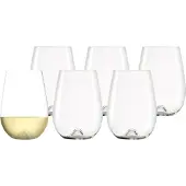 Stölzle 6x Lausitz Vulcanos Weißweinbecher / Weißweinglas 475 ml