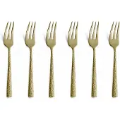 Amefa Dessertgabeln Felicity Hammered Champagne (6-teilig)