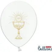 Party Deco Balloons 30cm, IHS, Pastel Pure White (1 pkt / 50 pc.)