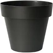 Euro3plast Pflanzkübel Mitu, rund, Ø 30x27 cm, aus Kunststoff in anthrazit