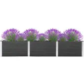 vidaXL Garten-Hochbeet 300x50x54 cm WPC Grau