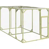 vidaXL Hühnerstall 200x400x200 cm Massivholz Kiefer Imprägniert