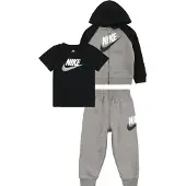 Nike Sweatset - Cardigan/Jogginghosen/T-Shirt - Carbon Heather - - 24 mt - Sweatsets