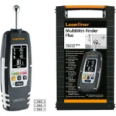 Laserliner Feuchtigkeitsmessgerät MultiWet Finder - Digital Feuchtigkeitsmesser Wand, Boden oder Decke