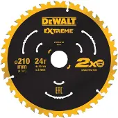 DeWalt DT20432QZ Kreissägeblatt 210 x 30 x 2.4 mm Zähneanzahl: 24 1 St.