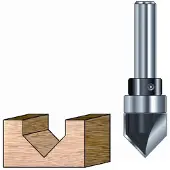 ENT V-Nut- und Schriftenfräser HW mit Kugellager am Schaft