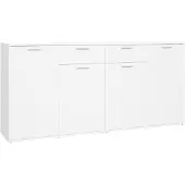 vidaXL Sideboard Weiß 160x36x75 cm Holzwerkstoff