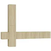 vidaXL 5-tlg. TV-Schrank-Set Sonoma-Eiche Holzwerkstoff
