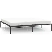 vidaXL Bettgestell Metall Schwarz 200x200 cm
