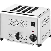 Caterchef Professioneller Toaster Edelstahl 4 Scheiben Edelstahl370 x210x230mm