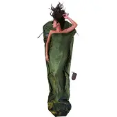 Cocoon - Schlafsack Inlett - Soie Mummy Dark Olive Green - Khaki