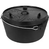 Petromax - Feuertopf - Topf Gr 16,1 l - ft18 schwarz/grau
