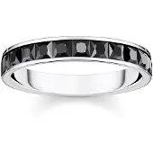 Thomas Sabo Ring mit Schwarzen Steinen Pavé Silber