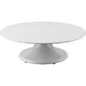 Schneider - Tortenplatte Melamin, weiß, mit Fuß, Ø 320 mm, Höhe: 100 mm, drehbar