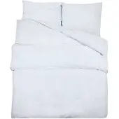 vidaXL Bettwäsche-Set Weiß 200x200 cm Baumwolle