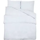 vidaXL Bettwäsche-Set Weiß 135x200 cm Baumwolle
