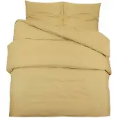 vidaXL Bettwäsche-Set Taupe 135x200 cm Leichte Mikrofaser
