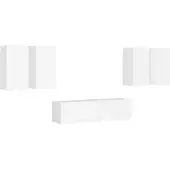 vidaXL 6-tlg. TV-Schrank-Set Weiß Holzwerkstoff