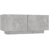 vidaXL TV-Schrank Betongrau 100x35x40 cm Holzwerkstoff