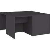 vidaXL Couchtische 4 Stk. Grau 33x33x33 cm Holzwerkstoff