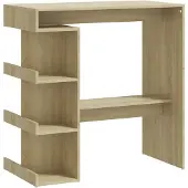 vidaXL Bartisch mit Regal Sonoma-Eiche 100x50x101,5 cm Holzwerkstoff