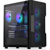 Endorfy Regnum 400 ARGB, Tower, PC, Schwarz, ATX, micro ATX, Mini-ITX, Multi, Taschenlüfter