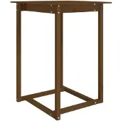 vidaXL Bartisch Honigbraun 80x80x110 cm Massivholz Kiefer