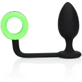 Ouch! Butt Plug mit Cock Ring Glow in the Dark