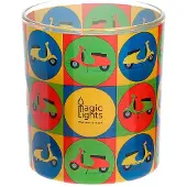 Magic Lights Moto Candle In Glass 7.5 Cm Mehrfarbig