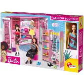 Lisciani 76918 - Barbie Fashion Boutique mit Barbie-Puppe Ankleideraum Modedesign Design Spielset