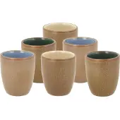 Bitz Espressotasse Wood/farbig 0,8 l Set6